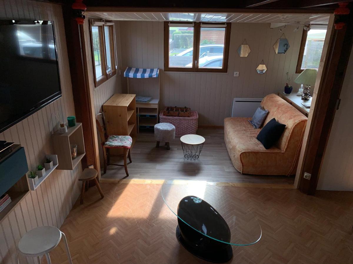 Chaleureux Chalet En Bord De Mer Merville-Franceville-Plage Bagian luar foto