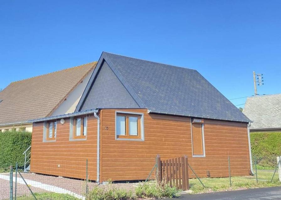 Chaleureux Chalet En Bord De Mer Merville-Franceville-Plage Bagian luar foto