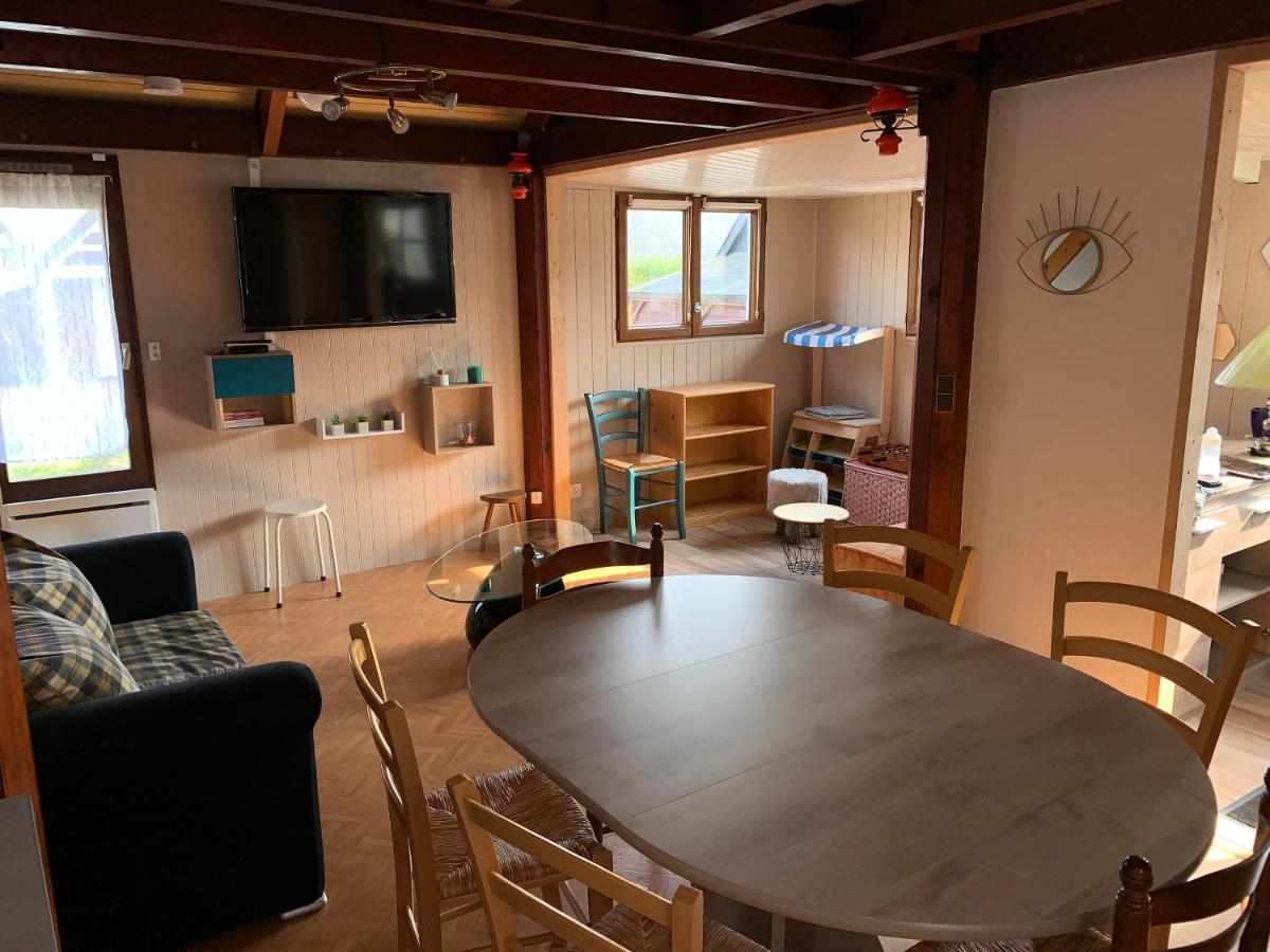 Chaleureux Chalet En Bord De Mer Merville-Franceville-Plage Bagian luar foto